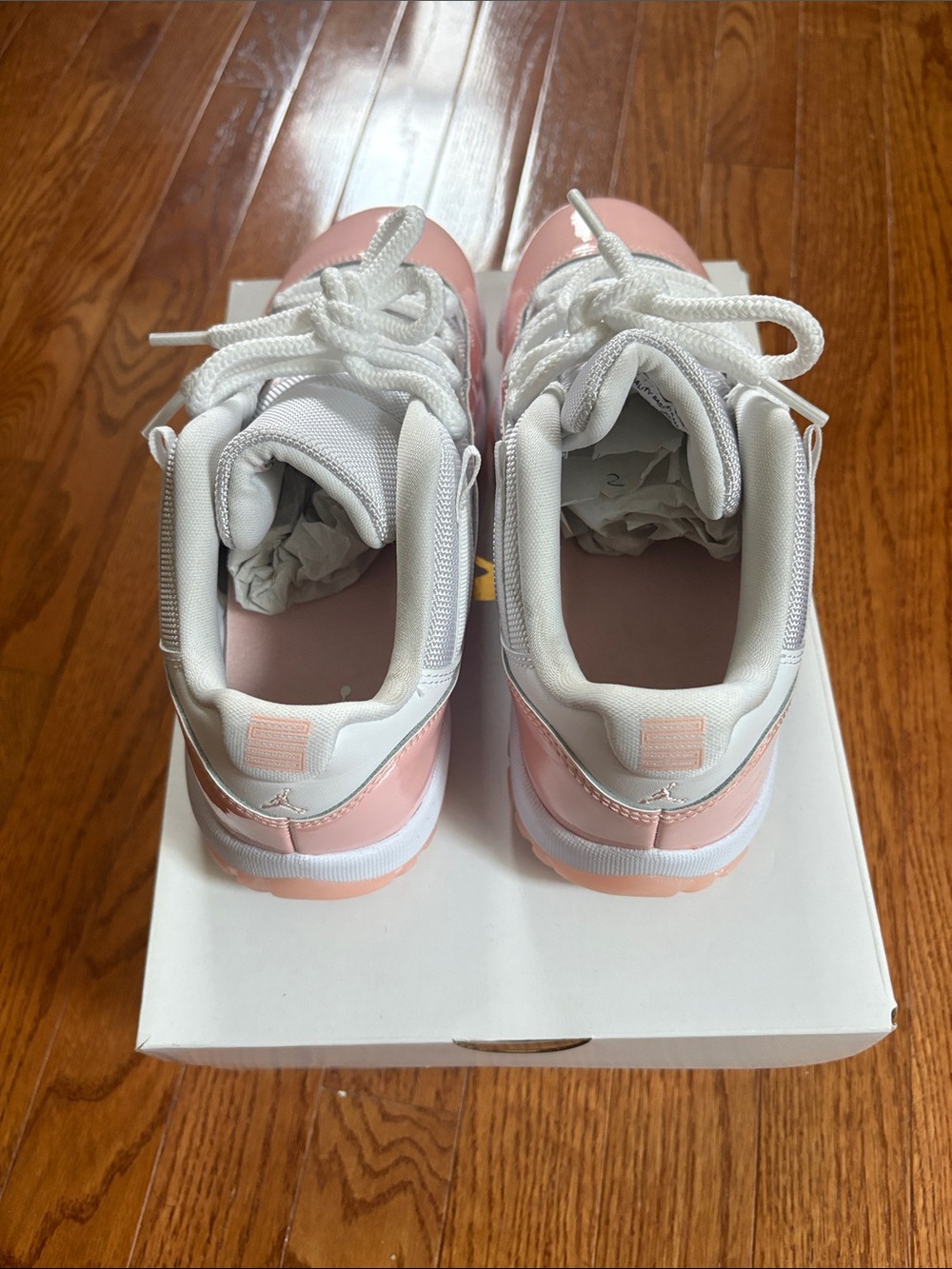 Nike Women's Low-Top Sneakers in Light Pink and White - Picture 3 of 9